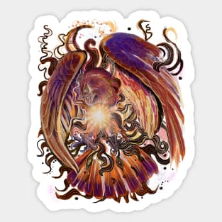 Solar Burst Hawk/Pheonix Sticker